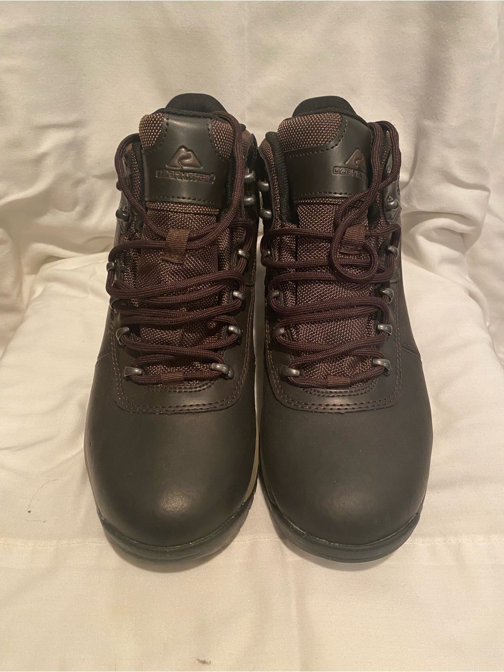 Ozark Trail Men’s Dark Brown Lace-Up Hiking Boots